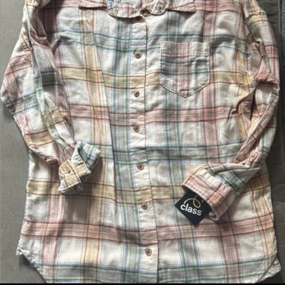 art class Multicolor Plaid Button Down Shirt